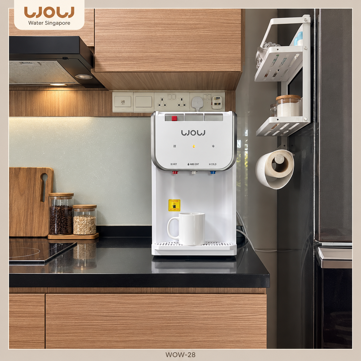 WOW-28 Grey-White water dispenser installation 3